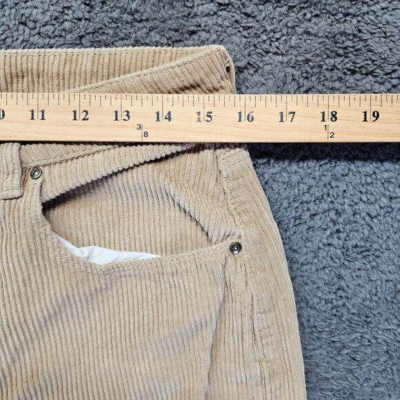 Empyre Tori Pants Women Size 10 Brown Corduroy Straight Skater Pant High Rise - Picture 3 of 11